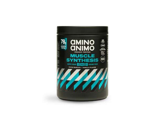 Physis Laboratory Amino Animo Organic Protein Muscle Synthesis Spirulina Βανίλια 500g