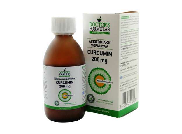 Doctor's Formulas Curcumin 200mg Λιποσωμιακή Φόρμουλα 225ml