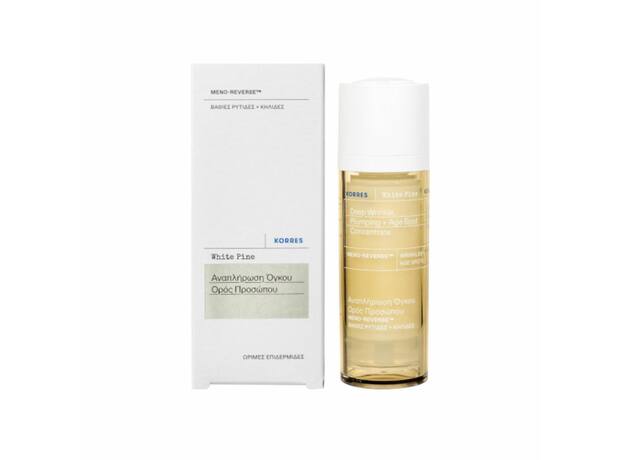 Korres White Pine Deep Wrinkle Plumping + Age Spot Αναπλήρωση Όγκου Ορός Προσώπου, 30ml
