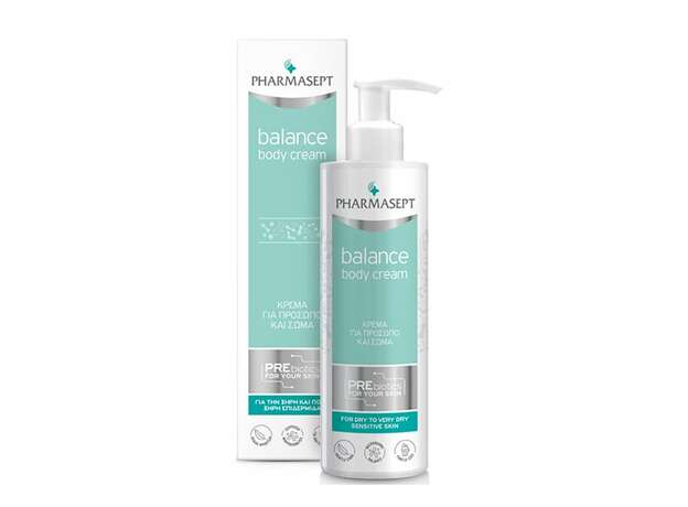 Pharmasept Balance Body Cream Ενυδατική Κρέμα Kαθημερινής Xρήσης για Ξηρές & Ευαίσθητες Επιδερμίδες, 250ml