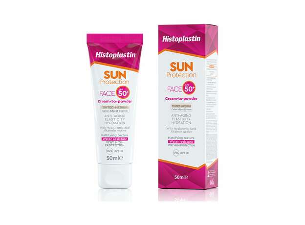 Heremco Histoplastin Sun Protection Tinted Face Cream to Powder Medium SPF50 50ml