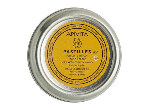 Apivita Pastilles Παστίλιες για τον Πονεμένο Λαιμό με Θυμάρι & Μέλι 45g