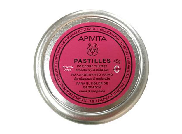 Apivita Pastilles Παστίλιες για τον Πονεμένο Λαιμό με Βατόμουρο & Πρόπολη 45g