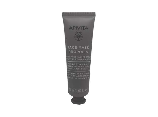 Apivita Propolis Black Face Mask για καθαρισμό & ρύθμιση της λιπαρότητας 50ml