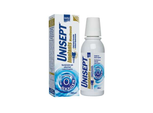 Intermed Unisept Implants Mouthwash Στοματικό Διάλυμα για Εμφυτεύματα, 250ml