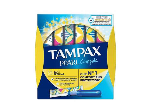 Tampax Pearl Regular Ταμπόν Υψηλής Απορροφητικότητας, 16 τεμάχια