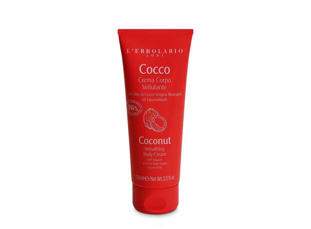 L 'Erbolario Cocco Crema Corpo Vellutante Βελούδινη κρέμα Σώματος από οργανικό έλαιο καρύδας 100ml