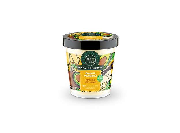 Organic Shop Body Desserts Banana Milkshake Επανορθωτική Κρέμα Σώματος 450ml