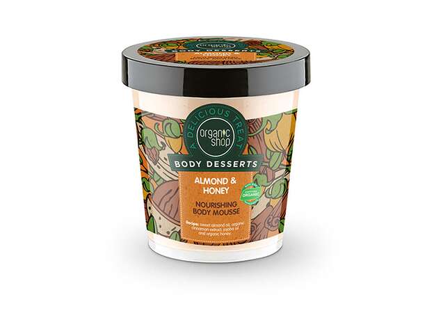 Organic Shop Body Desserts Almond & Honey Μους Θρέψης Σώματος 450ml