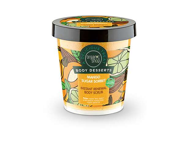 Organic Shop Body Desserts Mango Sugar Sorbet Απολεπιστικό Σώματος Ανανέωσης 450ml