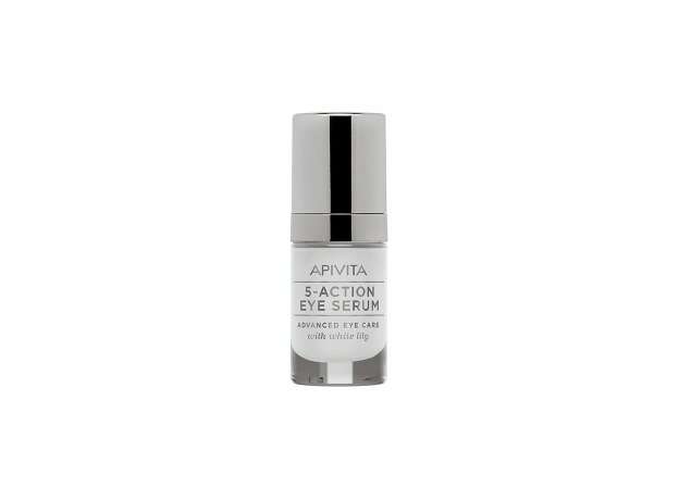 Apivita 5 Action Eye Serum Ορός Εντατικής Φροντίδας Ματιών με Λευκό Κρίνο 15ml