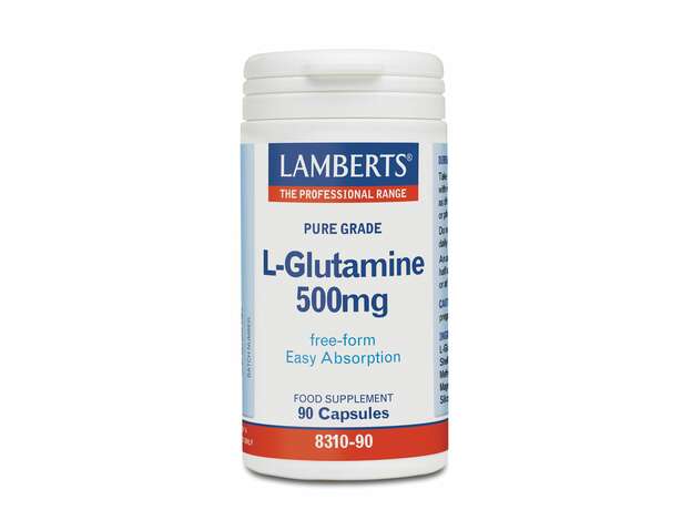 Lamberts L-Glutamine 500mg Γλουταμίνη 90 Caps