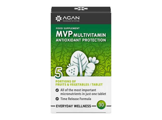 Agan MVP Multivitamin Antioxidant Protection 30 ταμπλέτες