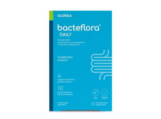 Olonea BacteFlora Προβιοτικό & Πρεβιοτικό Συμπλήρωμα Διατροφής, 10 vcaps