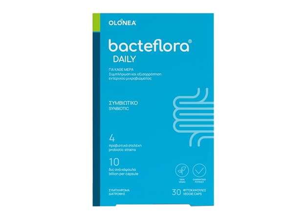 Olonea BacteFlora Daily Προβιοτικό & Πρεβιοτικό Συμπλήρωμα Διατροφής, 30vcaps