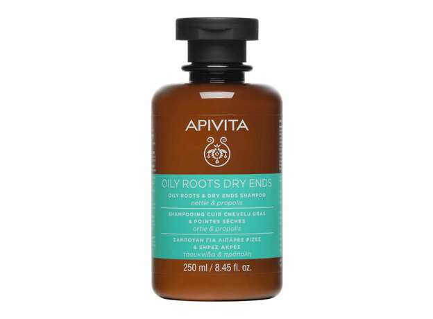 Apivita Σαμπουάν Εξισορρόπησης για Λιπαρές Ρίζες & Ξηρές Άκρες Τσουκνίδα & Πρόπολη 250ml
