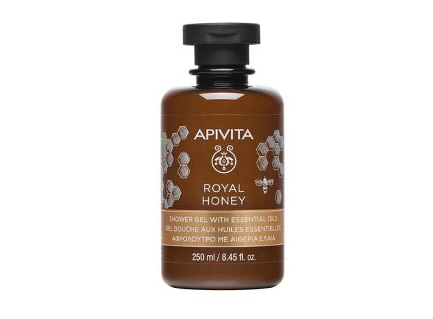 Apivita Royal Honey Shower Gel με Essential Oils Κρεμώδες Αφρόλουτρο με Αιθέρια Έλαια & Μέλι, 500ml
