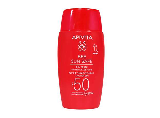 Apivita Bee Sun Safe Dry Touch Invisible Face Fluid Spf50 with Marine Algae & Propolis 50ml