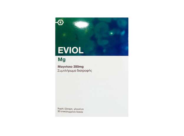 Eviol Magnesium Συμπλήρωμα Διατροφής Μαγνησίου 350mg, 30caps