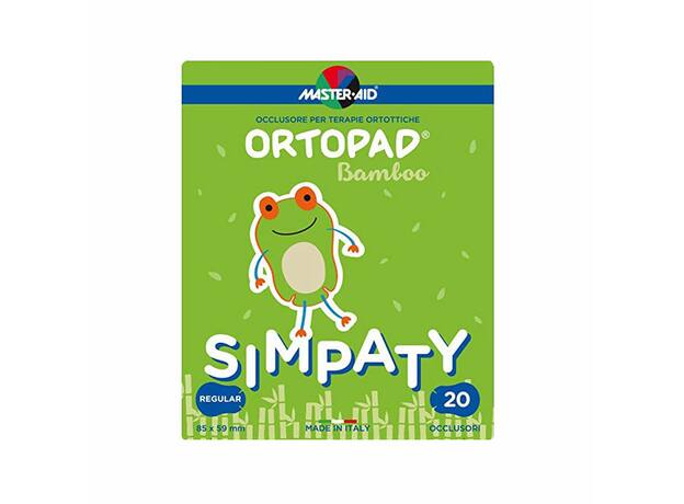 Master Aid Ortopad Regular Simpaty Cotton Παιδικά Οφθαλμικά Αυτοκόλλητα για Στραβισμό (8,5x5,9cm), 20 τεμάχια