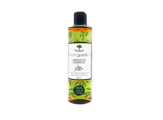 Natprod Shower Gel Olive ΑΑπαλό αφρόλουτρο με βιολογικό ελαιόλαδο και εκχύλισμα από πράσινο τσάι 300ml