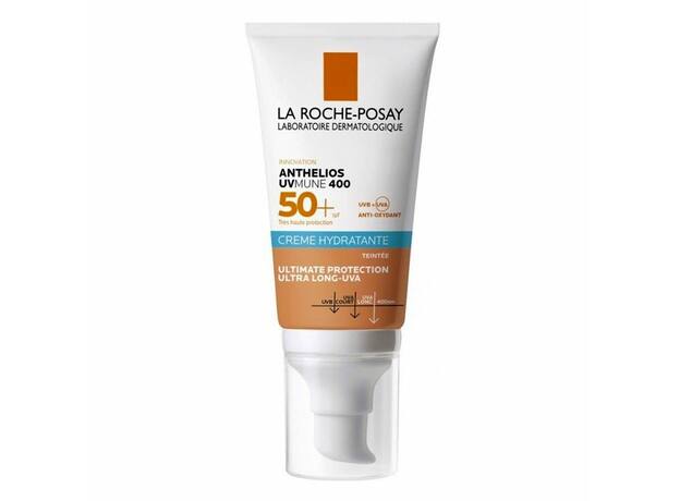 La Roche-Posay Anthelios UVMune 400 Creme Hydratante SPF50+ Αντηλιακή Προσώπου με Χρώμα για Ξηρό έως πολύ Ξηρό Δέρμα 50ml