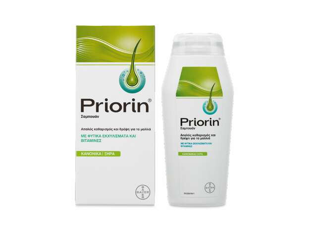 Bayer Priorin Σαμπουάν PRIORIN Για κανονικά / ξηρά μαλλιά 200ml