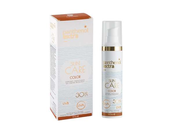 Medisei Pantenol Extra Sun Care Color Αντηλιακή Κρέμα Τζελ Προσώπου με Χρώμα SPF30, 50ml