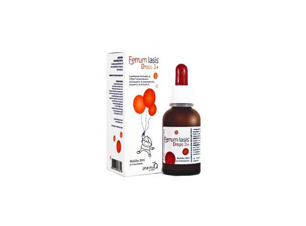 PharmaQ Ferrum Iasis Drops 3+, Συμπλήρωμα Διατροφής Σιδήρου, 30ml