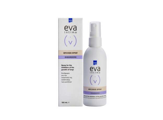 Intermed Eva Intima Mycosis Spray με Αντικνησμική Δράση σε Περιπτώσεις Μυκητιασικών Λοιμώξεων - Κατάλληλο για Γυναίκες & Άνδρες, 100ml