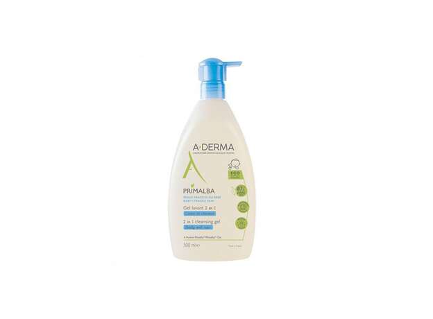 A-Derma Primalba Gel Καθαρισμού για το Ευαίσθητο Βρεφικό Δέρμα 500ml