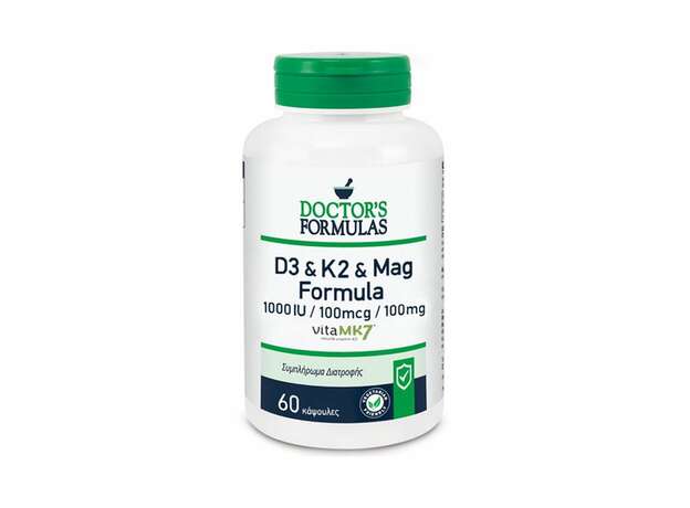 Doctor's Formulas D3 & K2 & Mag Formula, 60Caps