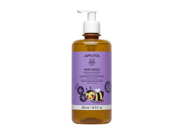 Apivita Mini Bees Παιδικό Σαμπουάν με Μύρτιλο και Μέλι 500ml
