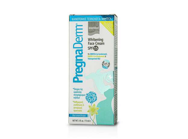Intermed PregnaDerm Whitening Face Cream SPF15 Κρέμα Προσώπου για τις Πανάδες, 75ml