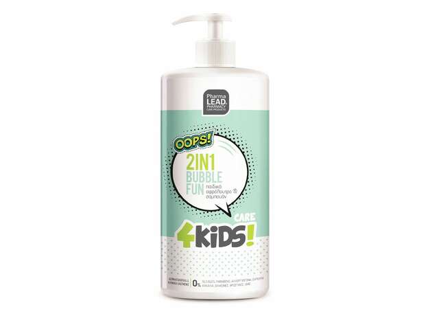 PharmaLead 4Kids Bubble Fun 2 σε 1 Παιδικό Αφρόλουτρο & Σαμπουάν 1lt