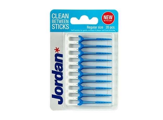 Jordan* Clean Between Sticks Μεσοδόντια Βουρτσάκια, 20 τεμάχια
