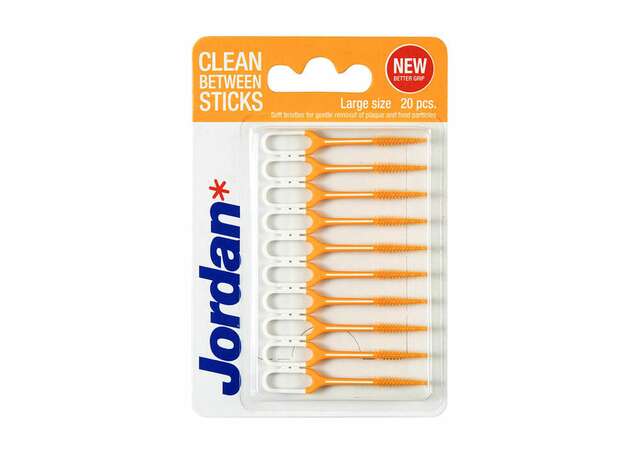 Jordan* Clean Between Sticks Large Μεσοδόντια Βουρτσάκια, 20 τεμάχια