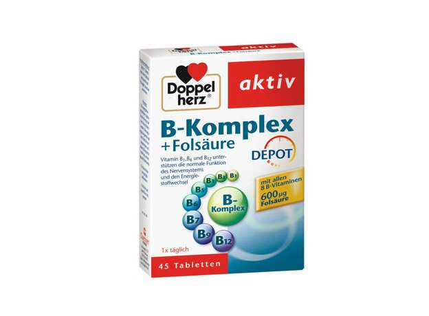 Doppelherz B-Complex & Folic Acid Depot, 45 tablets