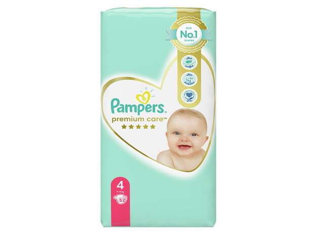 Pampers Premium Care No 4 (9-14kg) 52τμχ