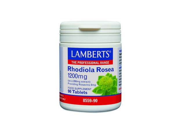 Lamberts Rhodiola Rosea Αυξάνει την Αντοχή & τη Δύναμη του Οργανισμού 1200mg, 90 tabs
