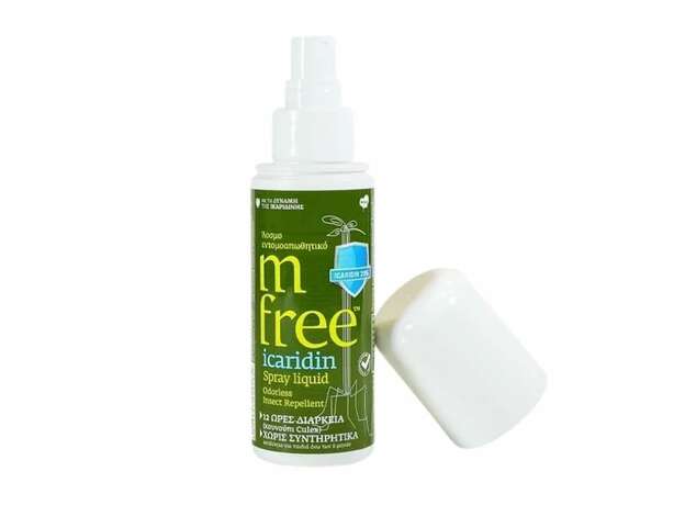 M Free Εντομοαπωθητικό Spray Icaridin, 80ml