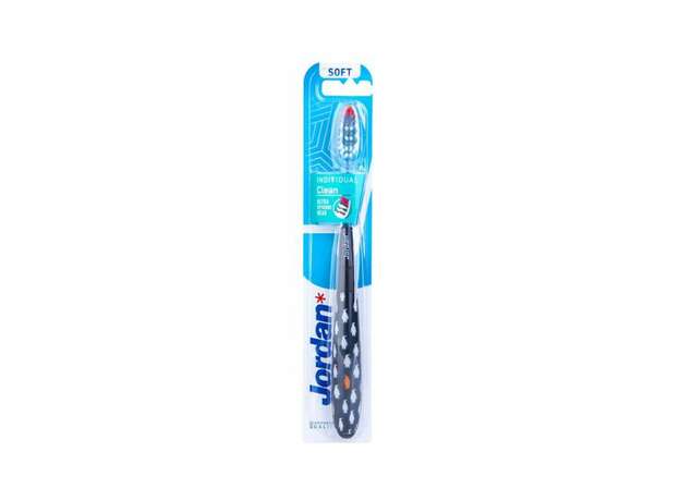 Jordan Οδοντόβουρτσα Individual Clean Toothbrush Soft (Διάφορα Σχέδια/Χρώματα) 1 τεμάχιο
