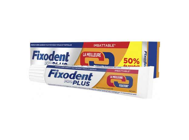 Fixodent Pro Plus To Πιο Δυνατό Κράτημα Στερεωτική Κρέμα για Τεχνητή Οδοντοστοιχία, 60g