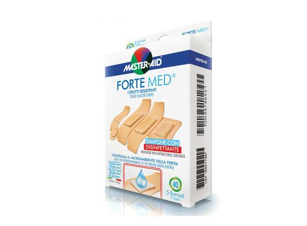 Masteraid Forte Med Τσιρότα Καφέ Σε Διαφόρα Μεγέθη, 40 τεμάχια