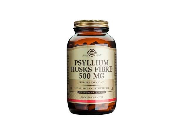 Solgar Psyllium Husks Fibre 500mg Συμπλήρωμα Διατροφής για Περιπτώσεις Χρόνιας ή Παροδικής Δυσκοιλιότητας - Συμβάλλει στον Έλεγχο του Βάρους, 200veg.caps