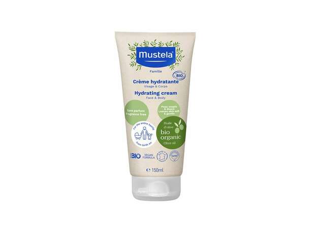 Mustela Bio Organic Hydrating Cream Face & Body Βιολογική Ενυδατική Κρέμα Προσώπου & Σώματος, 150ml