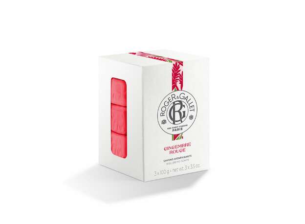 Roger & Gallet Gingembre Rouge, Σαπούνια, 3x100g, 1σετ