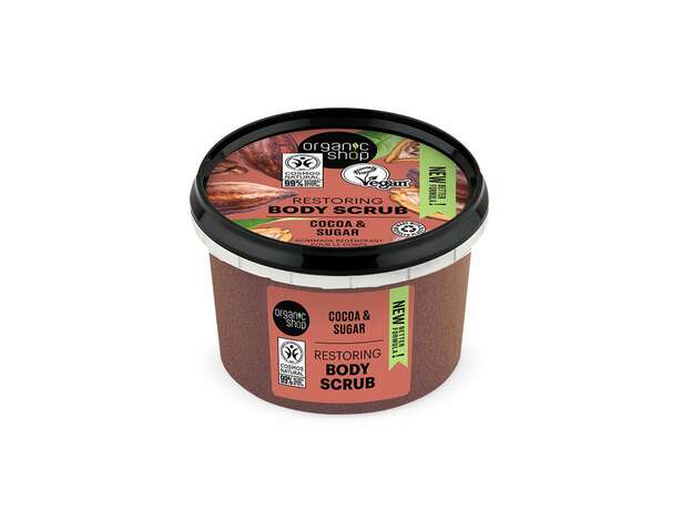Organic Shop Belgian Chocolate Scrub Σώματος Βελγική Σοκολάτα 250ml