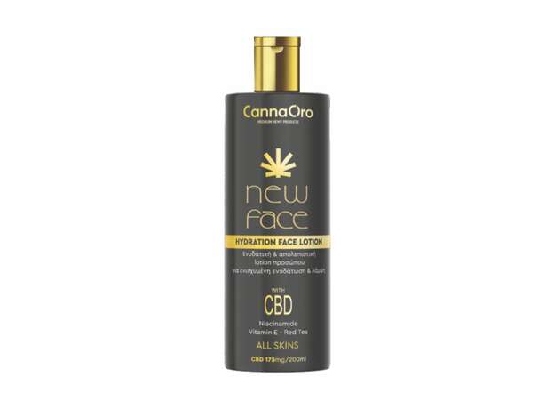 CannaOro Ενυδατική lotion προσώπου “New Face” CBD 175mg 200ml