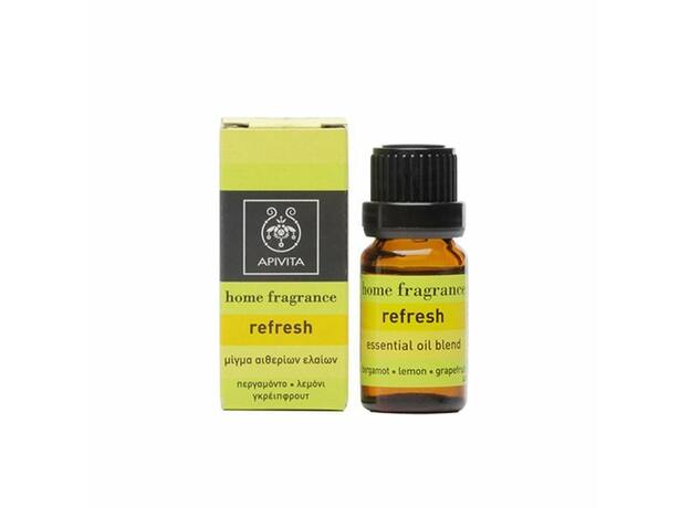 Apivita Αρωματικά Έλαια Home Fragrance Refresh με Περγαμόντο, Λεμόνι & Γκρειπφρούτ 10ml